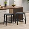 26 Inch Counter Height Bar Stool Set Of 2 With Upholstered Seat